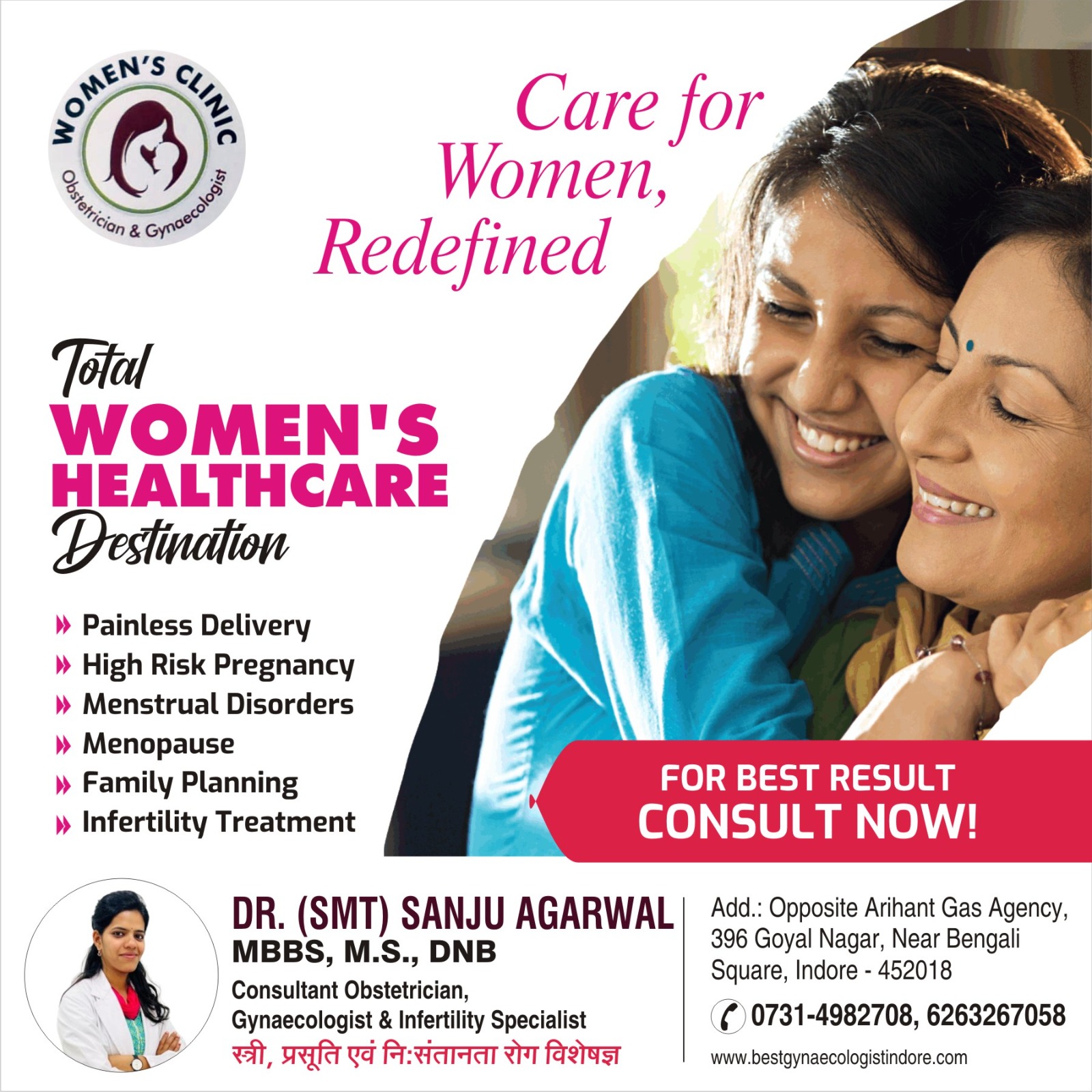 Best Gynecologist for Women Health In Indore